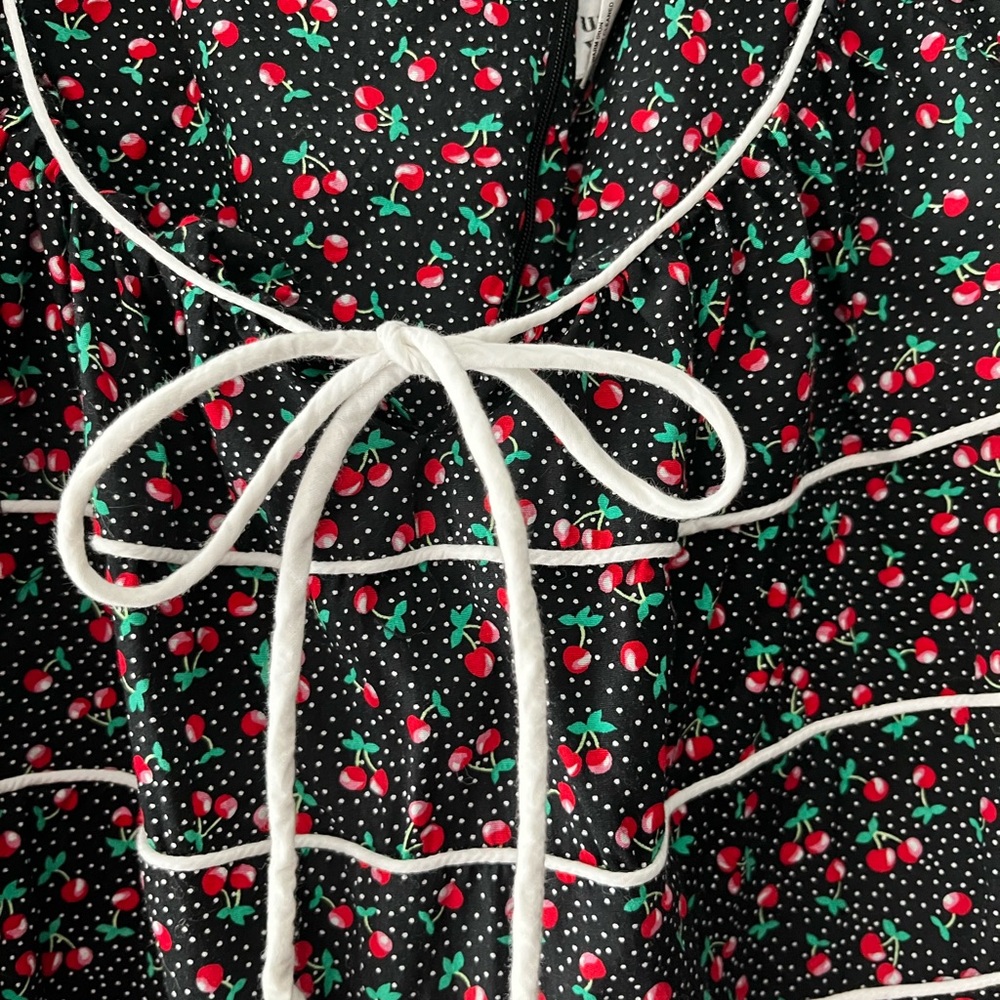 Unique vintage pinup cherries tank dress 3X/20W